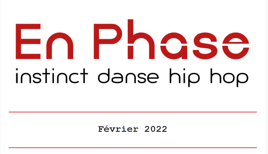Newsletter de la compagnie En Phase – Février 2022